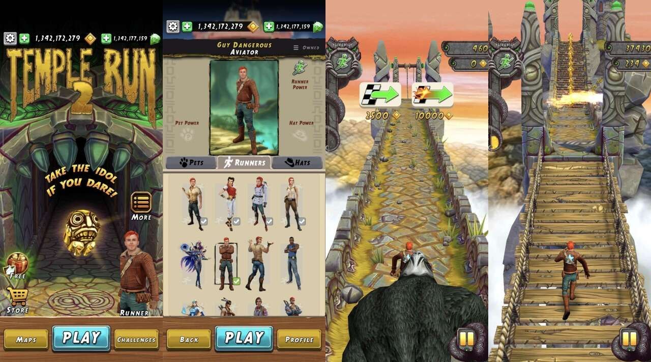 神庙逃亡2国际版 v1.340.0 解锁金币宝石版 安卓3D跑酷休闲游戏-无尽软件网