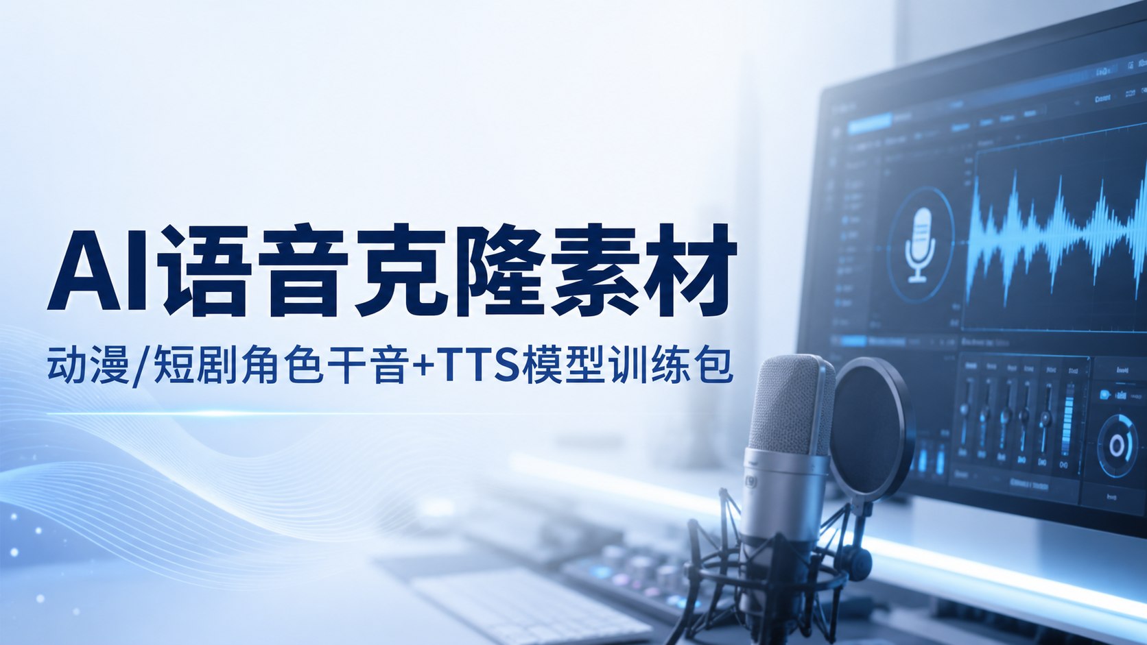 新版AI声音克隆素材库 动漫短剧干音+TTS训练素材-无尽软件网